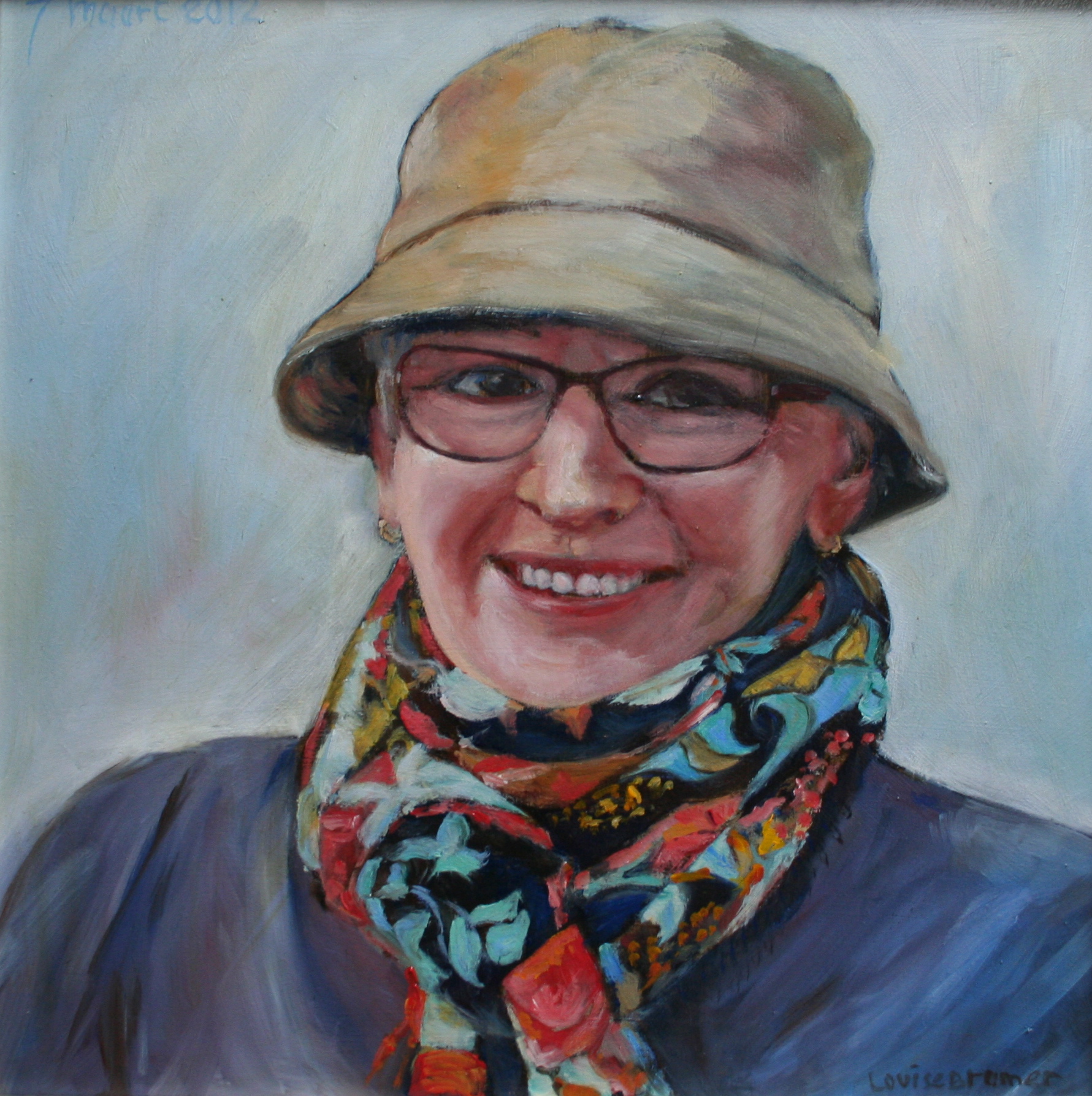 Carolien olieverf 30×30 cm
