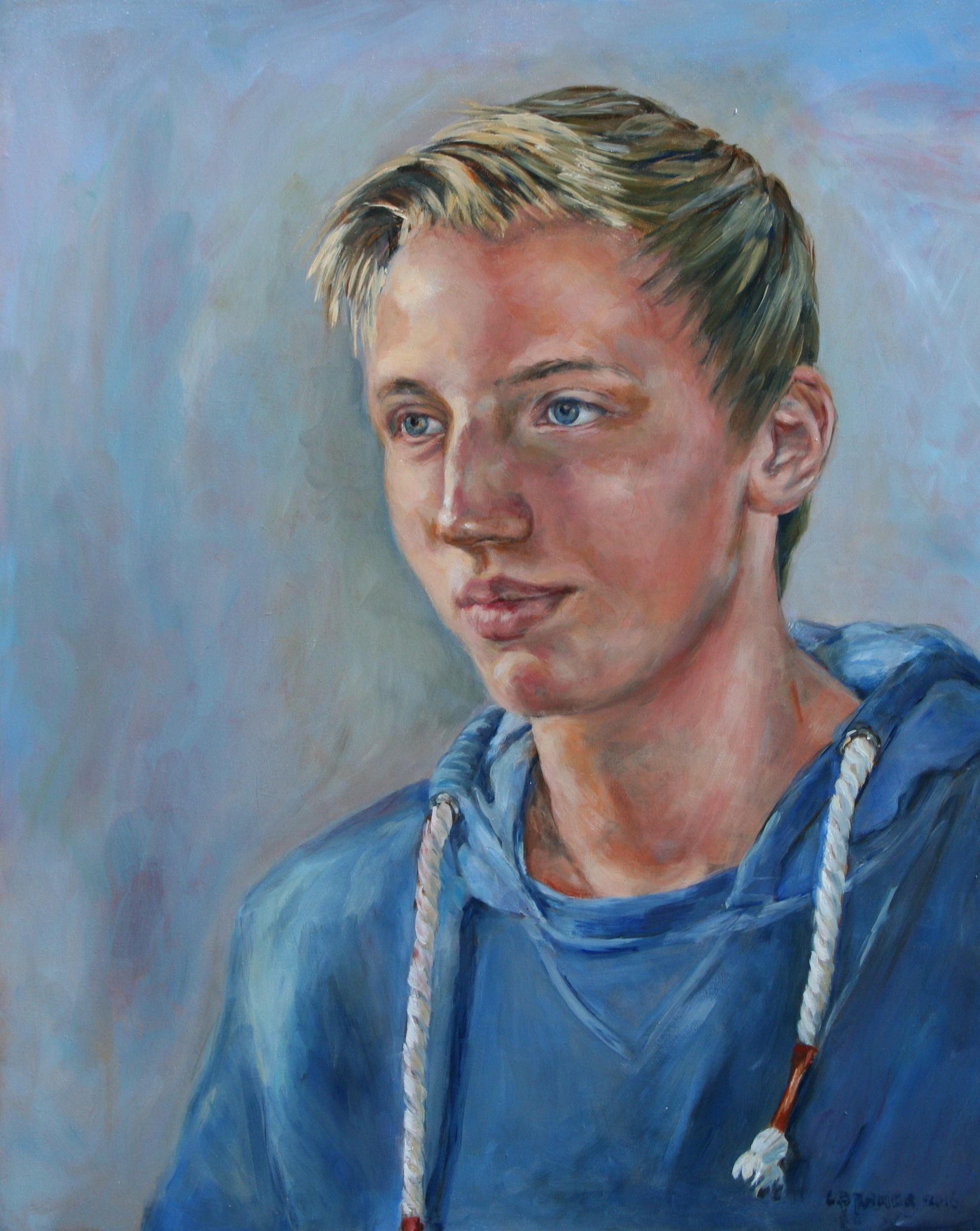 ‘Jonas’ 2016 olieverf 40×50 cm